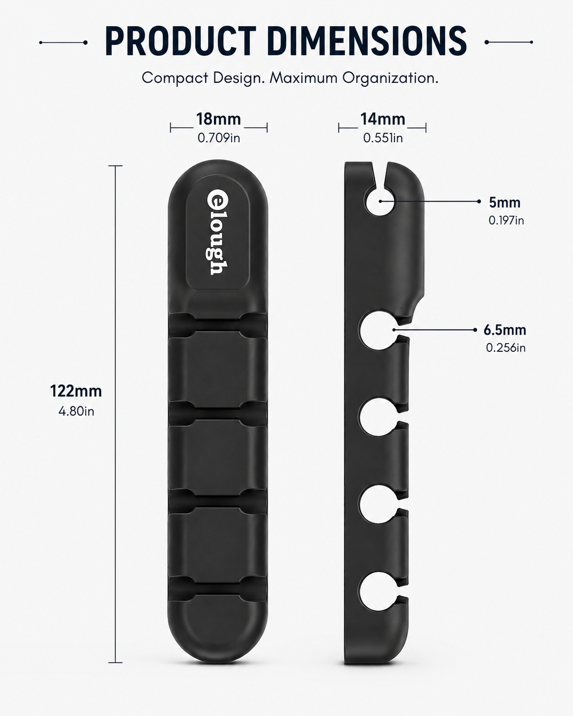 Zentro CableDock™ – 5-Port Magnetic Cable Holder