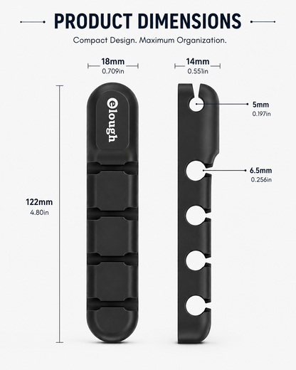 Zentro CableDock™ – 5-Port Magnetic Cable Holder
