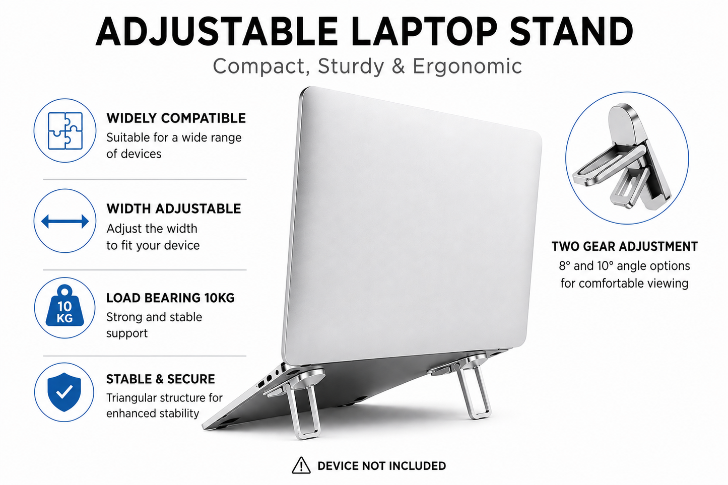 Zentro Elevate Clip™ – Laptop Lift Brackets