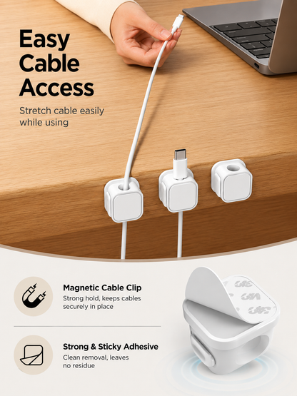 Zentro SnapDock™ – Magnetic Cable Organizer