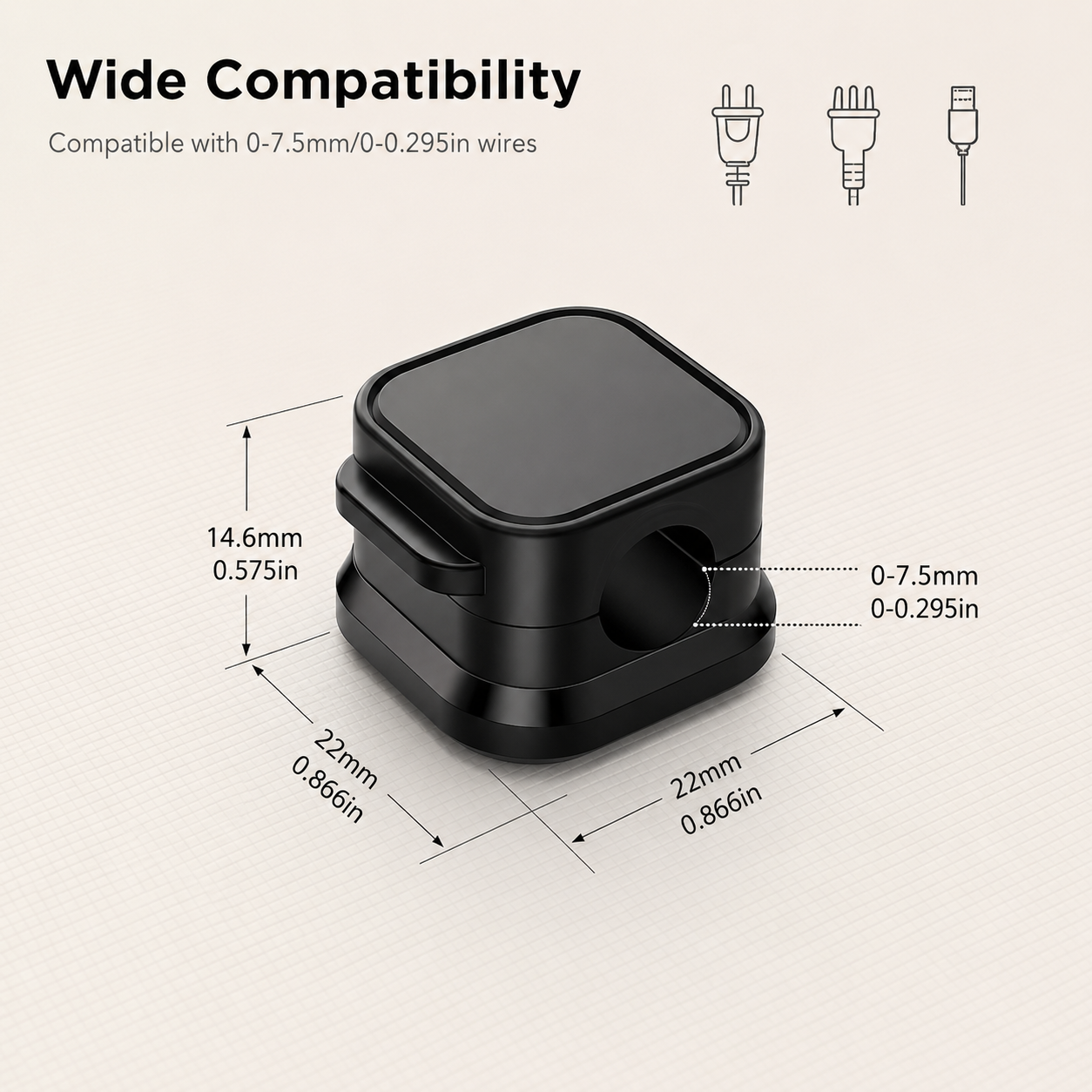 Zentro SnapDock™ – Magnetic Cable Organizer