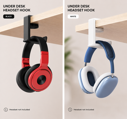 Zentro HangPro™ – Under-Desk Headphone Hook