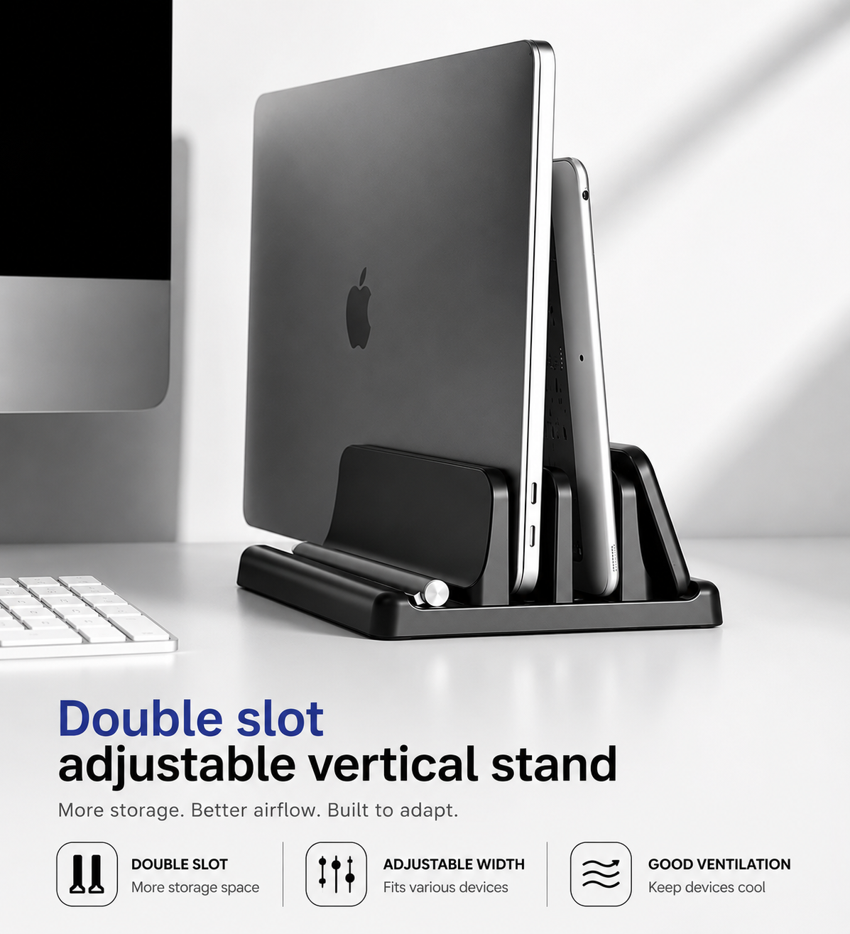 Zentro Hub™ – Vertical Desk Organizer